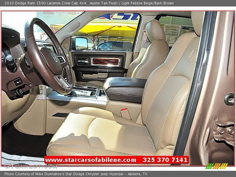 Austin Tan Pearl / Light Pebble Beige/Bark Brown 2010 Dodge Ram 1500 Laramie Crew Cab 4x4