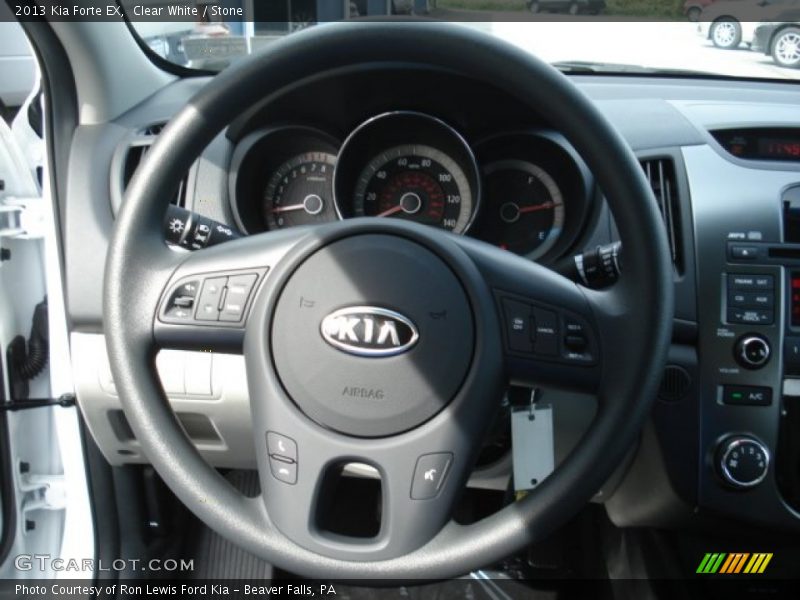 Clear White / Stone 2013 Kia Forte EX