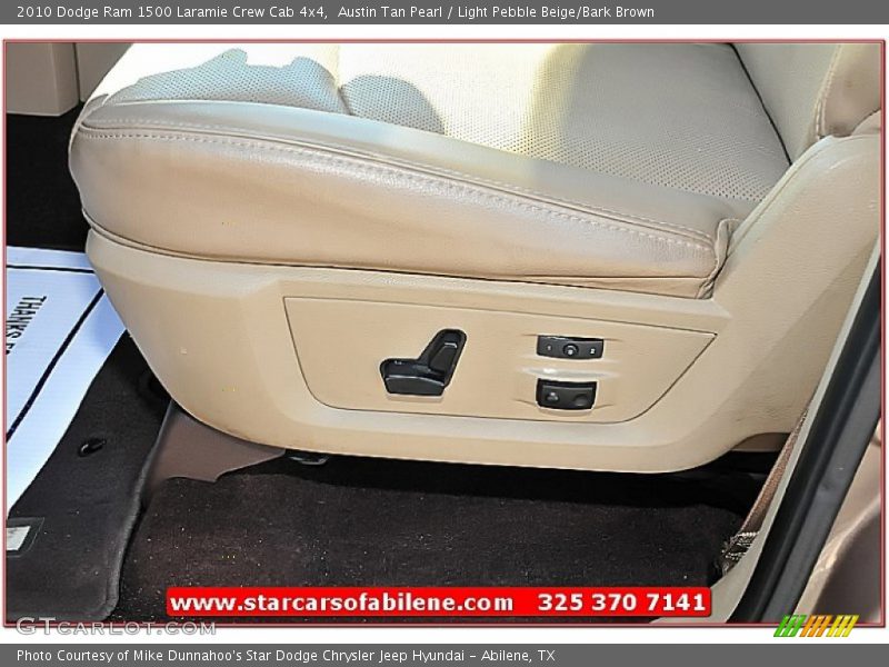 Austin Tan Pearl / Light Pebble Beige/Bark Brown 2010 Dodge Ram 1500 Laramie Crew Cab 4x4