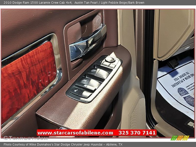 Austin Tan Pearl / Light Pebble Beige/Bark Brown 2010 Dodge Ram 1500 Laramie Crew Cab 4x4