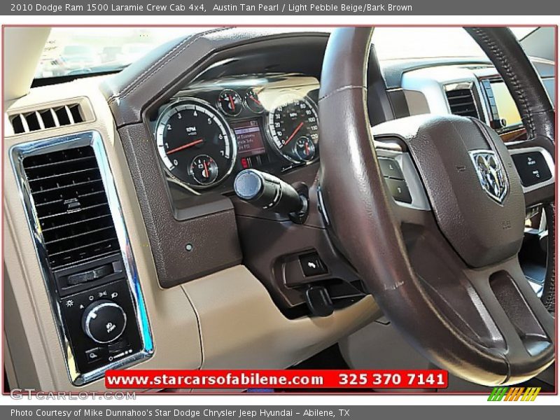 Austin Tan Pearl / Light Pebble Beige/Bark Brown 2010 Dodge Ram 1500 Laramie Crew Cab 4x4