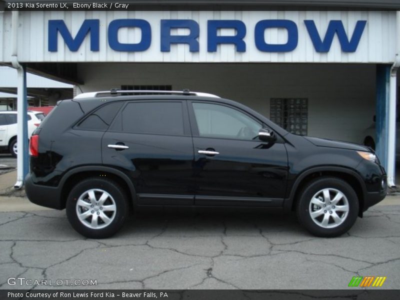 Ebony Black / Gray 2013 Kia Sorento LX