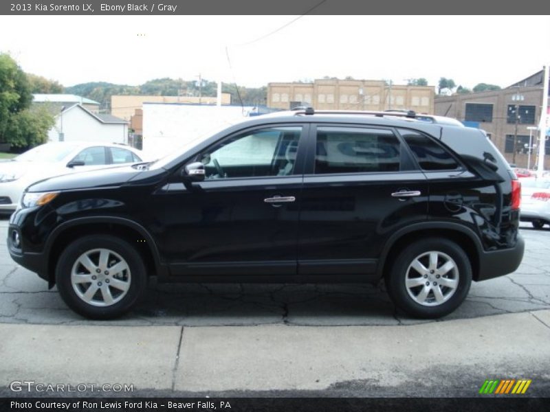 Ebony Black / Gray 2013 Kia Sorento LX