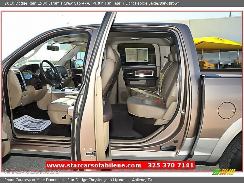 Austin Tan Pearl / Light Pebble Beige/Bark Brown 2010 Dodge Ram 1500 Laramie Crew Cab 4x4