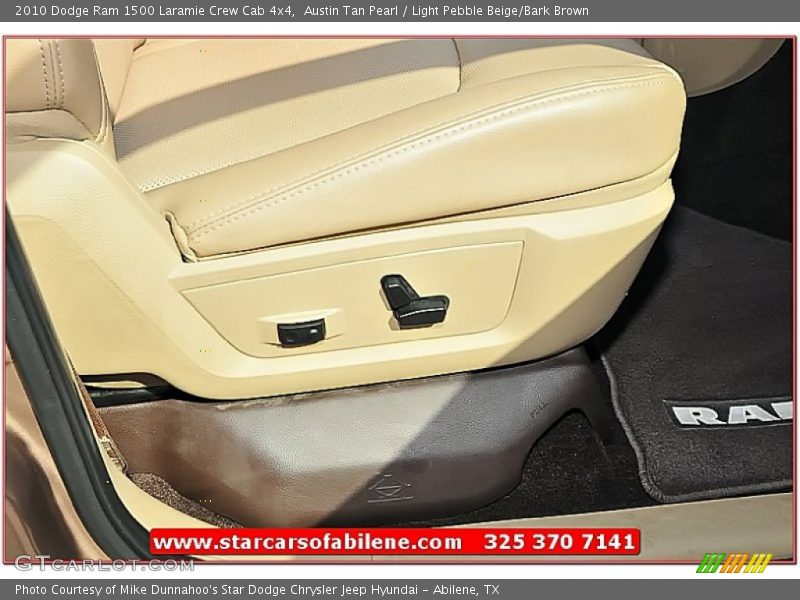 Austin Tan Pearl / Light Pebble Beige/Bark Brown 2010 Dodge Ram 1500 Laramie Crew Cab 4x4