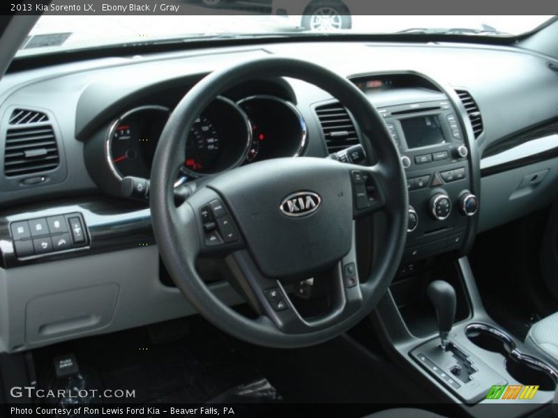 Ebony Black / Gray 2013 Kia Sorento LX