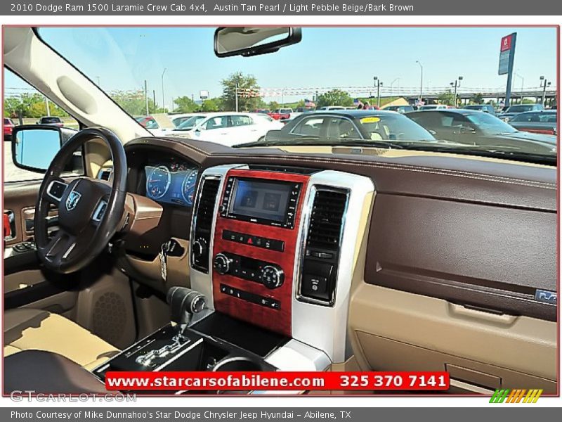 Austin Tan Pearl / Light Pebble Beige/Bark Brown 2010 Dodge Ram 1500 Laramie Crew Cab 4x4