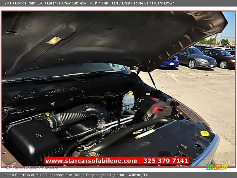 Austin Tan Pearl / Light Pebble Beige/Bark Brown 2010 Dodge Ram 1500 Laramie Crew Cab 4x4