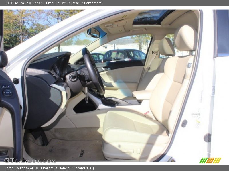 Premium White Pearl / Parchment 2010 Acura TSX Sedan