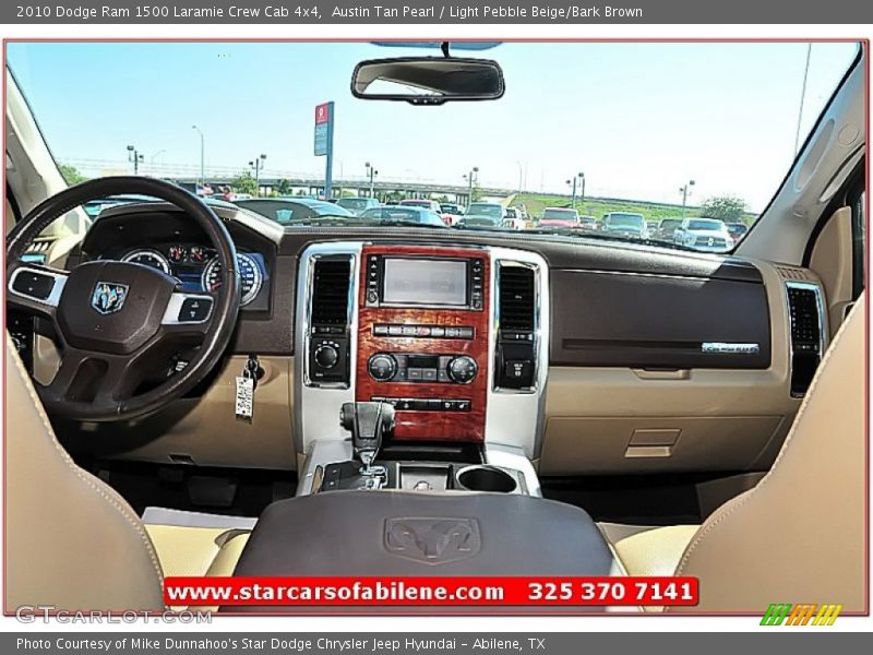 Austin Tan Pearl / Light Pebble Beige/Bark Brown 2010 Dodge Ram 1500 Laramie Crew Cab 4x4