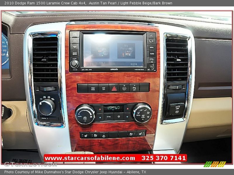 Austin Tan Pearl / Light Pebble Beige/Bark Brown 2010 Dodge Ram 1500 Laramie Crew Cab 4x4