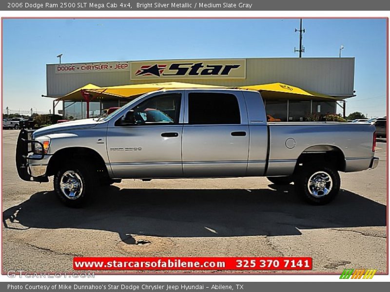 Bright Silver Metallic / Medium Slate Gray 2006 Dodge Ram 2500 SLT Mega Cab 4x4