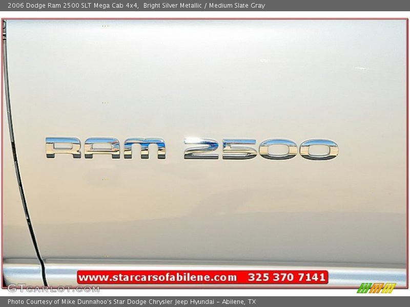 Bright Silver Metallic / Medium Slate Gray 2006 Dodge Ram 2500 SLT Mega Cab 4x4