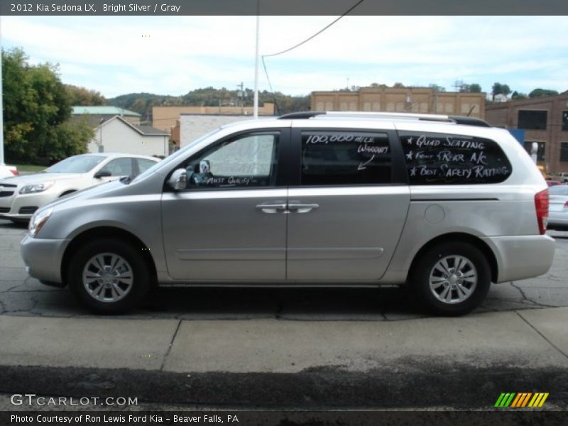 Bright Silver / Gray 2012 Kia Sedona LX