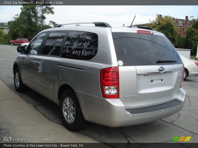 Bright Silver / Gray 2012 Kia Sedona LX