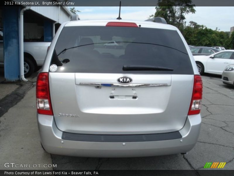Bright Silver / Gray 2012 Kia Sedona LX