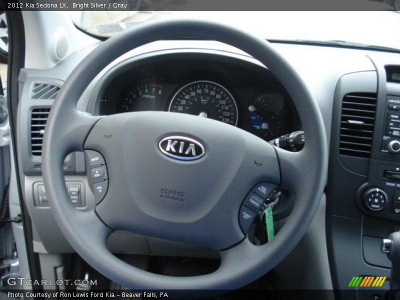 Bright Silver / Gray 2012 Kia Sedona LX