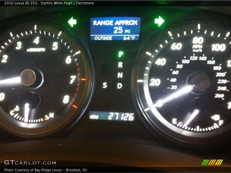 Starfire White Pearl / Parchment 2010 Lexus ES 350