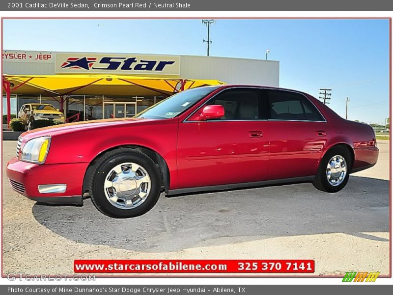 Crimson Pearl Red / Neutral Shale 2001 Cadillac DeVille Sedan