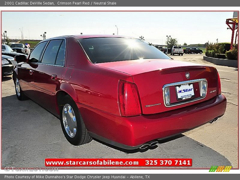 Crimson Pearl Red / Neutral Shale 2001 Cadillac DeVille Sedan
