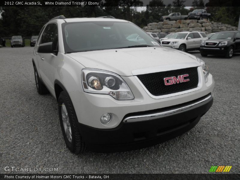 White Diamond Tricoat / Ebony 2012 GMC Acadia SL
