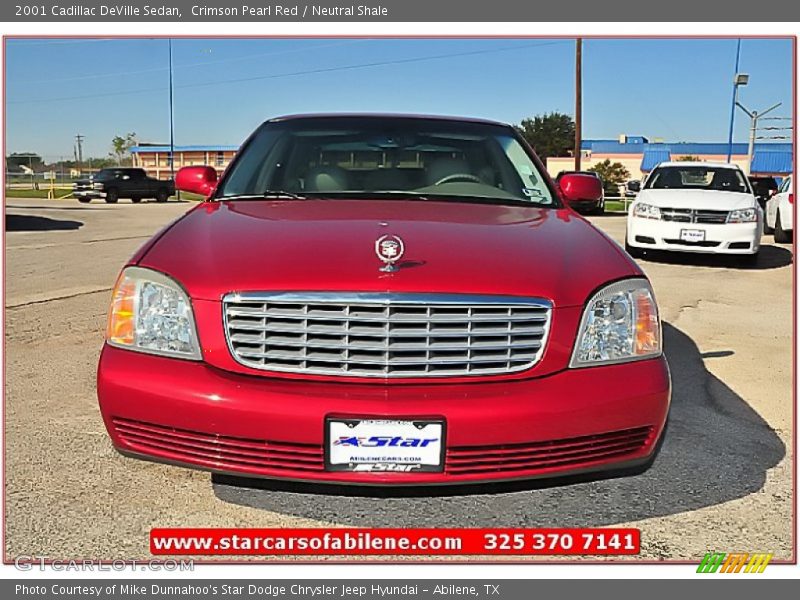 Crimson Pearl Red / Neutral Shale 2001 Cadillac DeVille Sedan