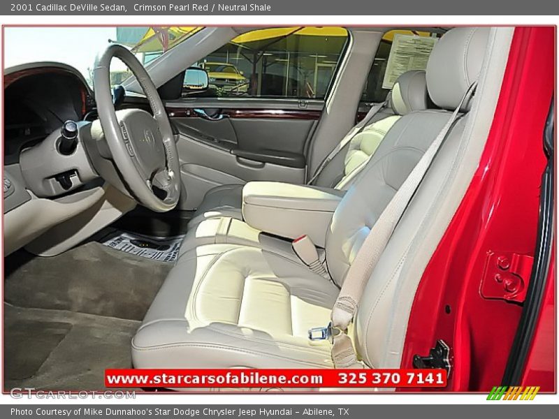 Crimson Pearl Red / Neutral Shale 2001 Cadillac DeVille Sedan