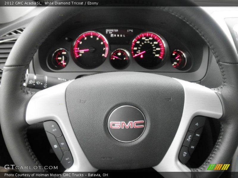 White Diamond Tricoat / Ebony 2012 GMC Acadia SL