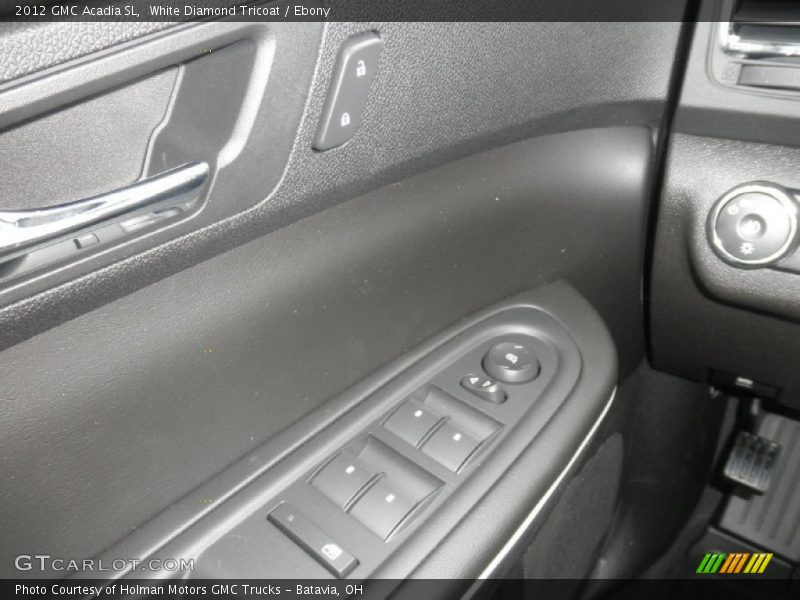 White Diamond Tricoat / Ebony 2012 GMC Acadia SL