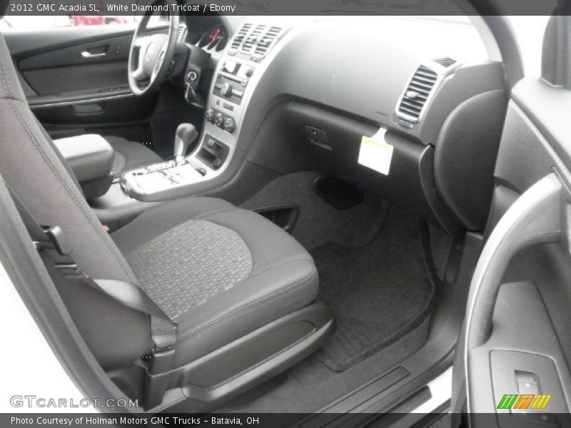 White Diamond Tricoat / Ebony 2012 GMC Acadia SL