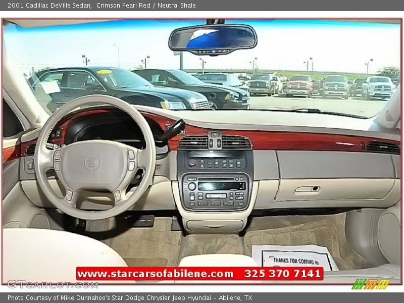 Crimson Pearl Red / Neutral Shale 2001 Cadillac DeVille Sedan