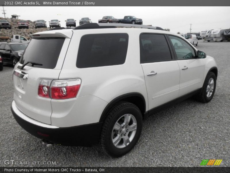 White Diamond Tricoat / Ebony 2012 GMC Acadia SL