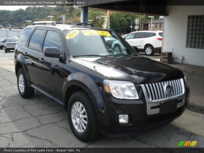 Black / Black 2010 Mercury Mariner V6 Premier 4WD