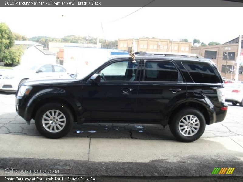 Black / Black 2010 Mercury Mariner V6 Premier 4WD