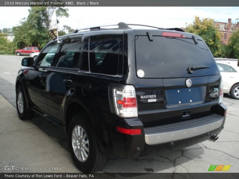 Black / Black 2010 Mercury Mariner V6 Premier 4WD