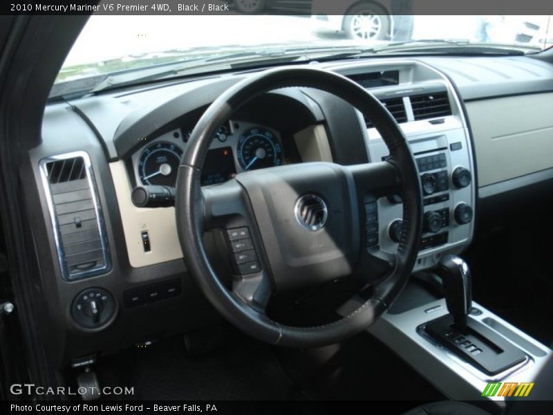 Black / Black 2010 Mercury Mariner V6 Premier 4WD