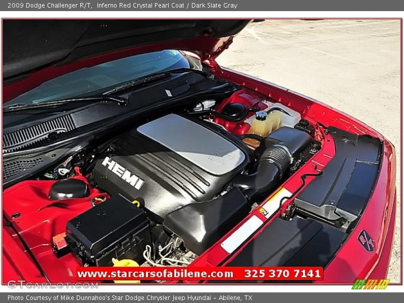 Inferno Red Crystal Pearl Coat / Dark Slate Gray 2009 Dodge Challenger R/T