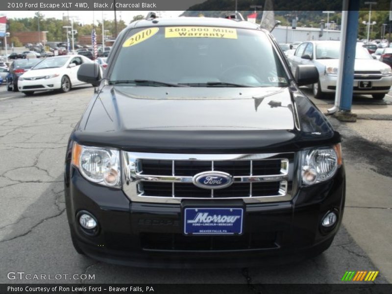 Black / Charcoal Black 2010 Ford Escape XLT 4WD