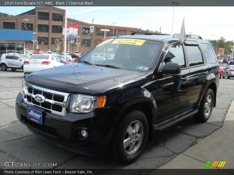 Black / Charcoal Black 2010 Ford Escape XLT 4WD