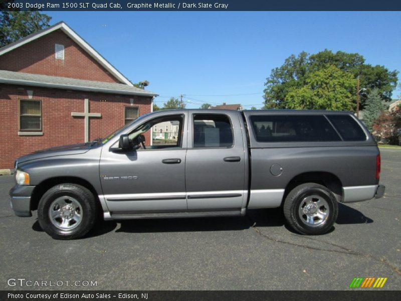 Graphite Metallic / Dark Slate Gray 2003 Dodge Ram 1500 SLT Quad Cab