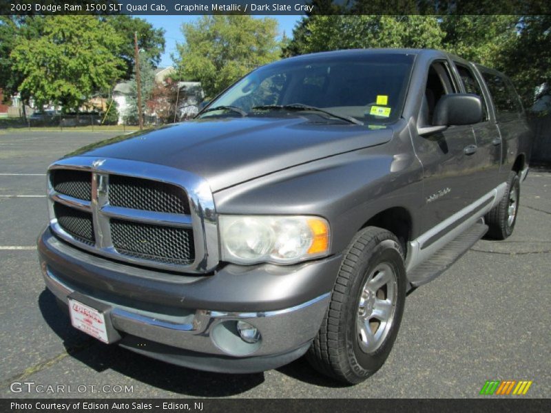 Graphite Metallic / Dark Slate Gray 2003 Dodge Ram 1500 SLT Quad Cab