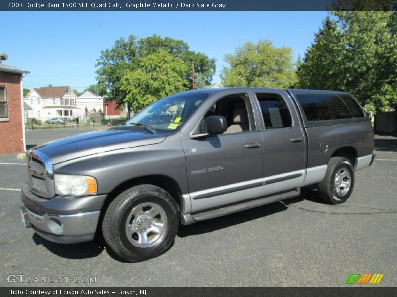 Graphite Metallic / Dark Slate Gray 2003 Dodge Ram 1500 SLT Quad Cab
