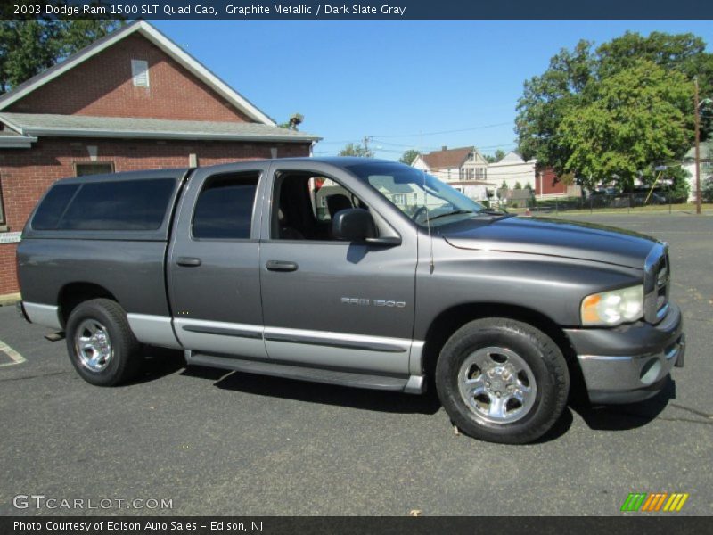 Graphite Metallic / Dark Slate Gray 2003 Dodge Ram 1500 SLT Quad Cab
