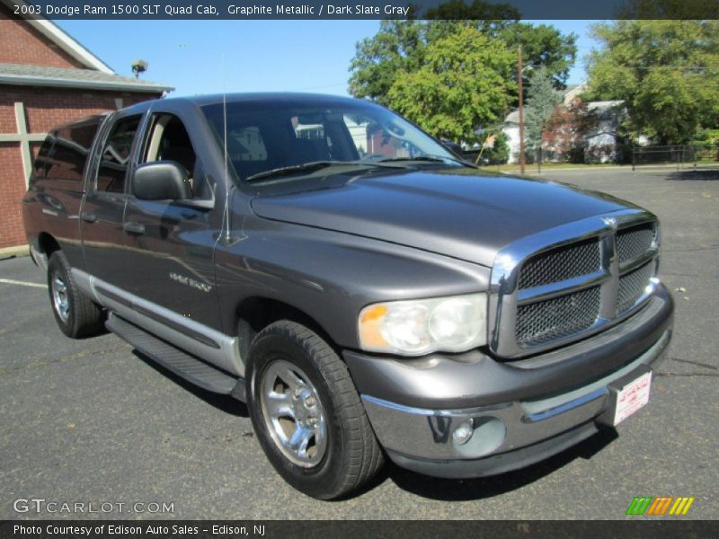 Graphite Metallic / Dark Slate Gray 2003 Dodge Ram 1500 SLT Quad Cab
