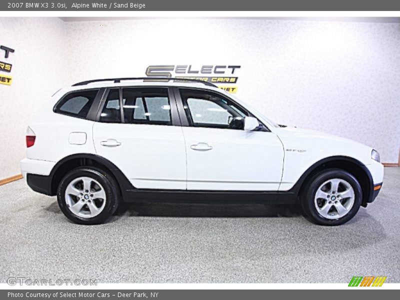 Alpine White / Sand Beige 2007 BMW X3 3.0si
