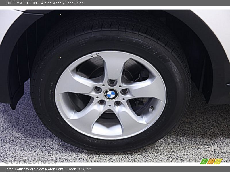 Alpine White / Sand Beige 2007 BMW X3 3.0si