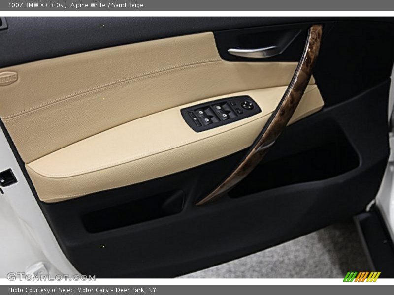 Alpine White / Sand Beige 2007 BMW X3 3.0si