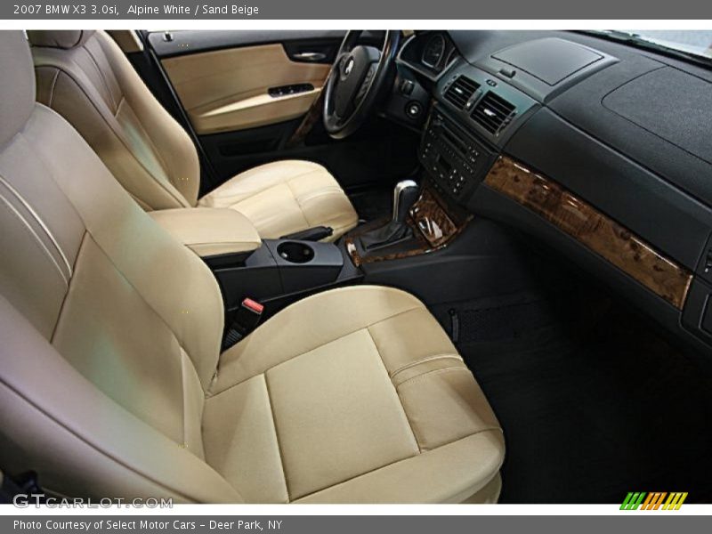 Alpine White / Sand Beige 2007 BMW X3 3.0si