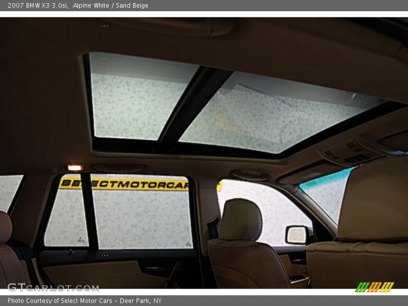 Alpine White / Sand Beige 2007 BMW X3 3.0si