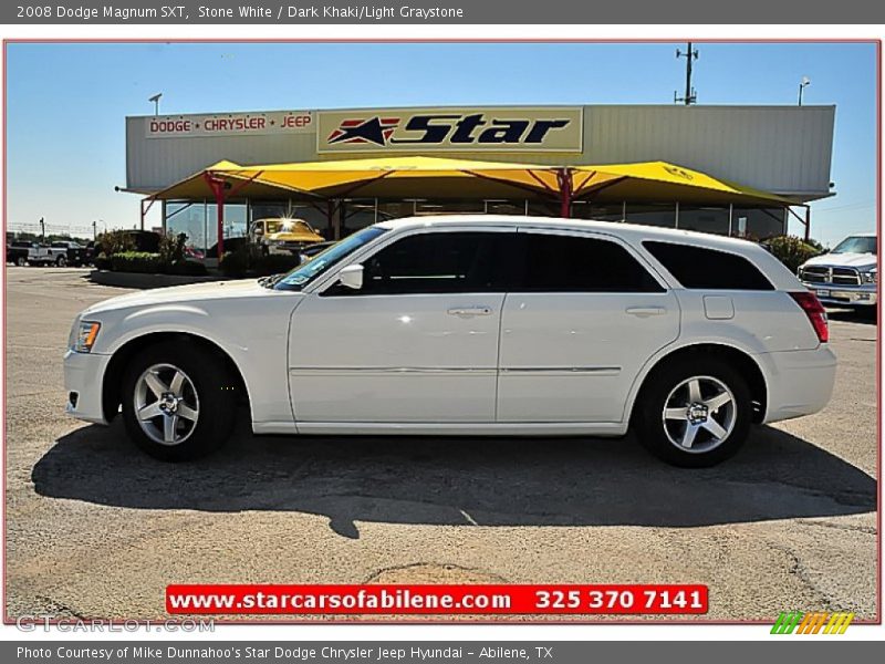 Stone White / Dark Khaki/Light Graystone 2008 Dodge Magnum SXT